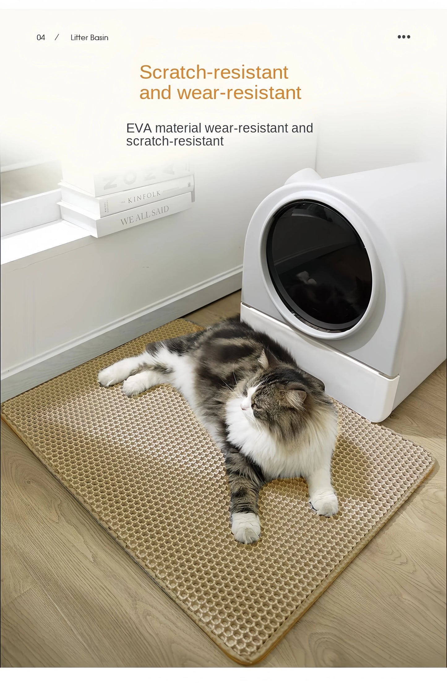 Cat Litter Mat Waterproof Double Layer Pet Litter Box Mat Pet Toilet Cat Mat Nonslip Sand Cat Washable Mat Pet Clean Supplies